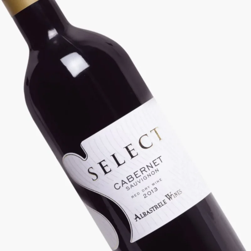 cabernet sauvignon 2013 select; red wine; label close up