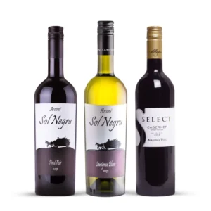 sauvignon blanc 2015 sol negru, pinot noir 2015 sol negru and cabernet sauvignon 2013 select; 6-bottle wine pack