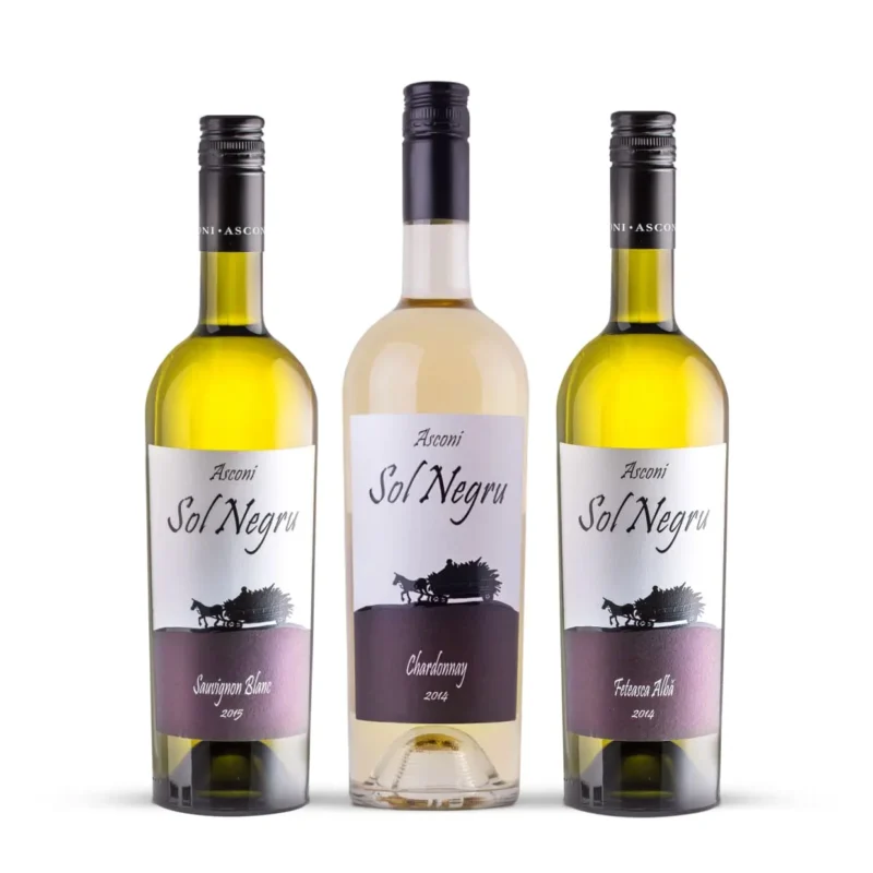 sauvignon blanc 2015 sol negru, feteasca alba 2014 sol negru and chardonnay 2014 sol negru; 6-bottle wine pack